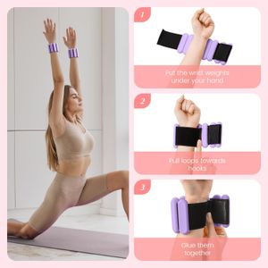 Juego de 2 pesas para tobillo, pesas ajustables para muñeca y tobillo para mujeres, hombres, niños, entrenamiento de fuerza, piernas y brazos