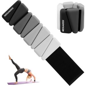 Pesas de muñeca y tobillo para mujer, juego de 2 pesas ajustables para tobillo, pesas para brazos y piernas, pesas para caminar, yoga, pilates