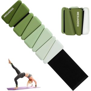Pesas de muñeca y tobillo para mujer, juego de 2 pesas ajustables para tobillo, pesas para brazos y piernas, pesas para caminar, yoga, pilates