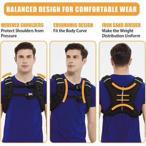Chaleco con peso para entrenamiento de hombres, chaleco de peso de entrenamiento de fuerza para hombres y mujeres, equipo de entrenamiento para