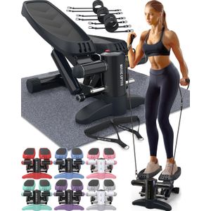 Nordic Lifting Mini máquina escaladora y escaladora, con juego de bandas de resistencia y almohadillas antideslizantes para los pies