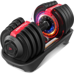 Adjustable Dumbbell Set, 40LB to 3LB Weight Set, 12 Free Weights Adjustable Dumbbell Set for Home Gym with Tray 1-Sec Fast Adjustable for Men Women