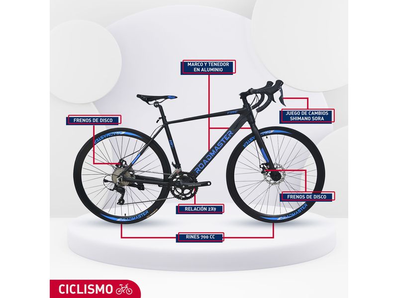 Roadmaster Rines De Bicicleta Con Frenos De Disco Bicicleta Ruta