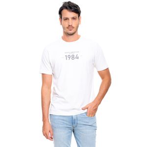 Camiseta Manga Corta Con Estampado En Frente