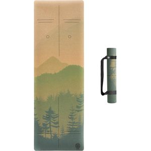 Esterilla de yoga de corcho con base de goma natural, tamaño extra, grosor y soporte, excelente cojín y agarre, antideslizante, no tóxico