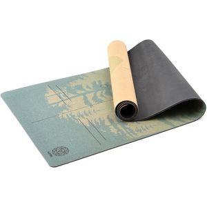 Esterilla de yoga de corcho con base de goma natural, tamaño extra, grosor y soporte, excelente cojín y agarre, antideslizante, no tóxico