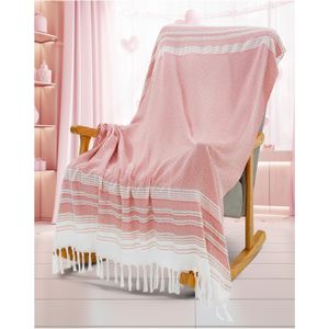 Manta rosa para decoración de dormitorio, accesorios de sala de estar, funda de sofá, silla, apartamento, esencial, estética, flamenco, unicornio