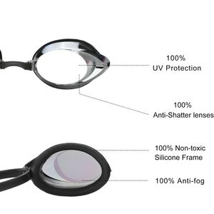 Gafas de natación, paquete de 2 gafas de natación antivaho con protección UV sin fugas para adultos, hombres, mujeres, jóvenes