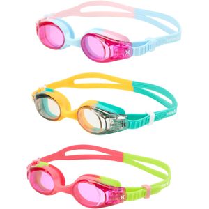 Hurley Gafas de natación para niños, paquete de 2/3 unidades, sin fugas, antiniebla, protección solar, gafas de natación ultraajustadas para niños (a