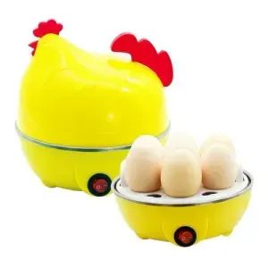Máquina Hervidor Cocedor Huevos Al Vapor Gallina Color Amarillo 220v