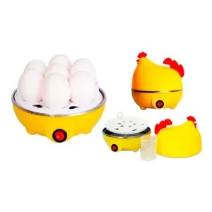 Máquina Hervidor Cocedor Huevos Al Vapor Gallina Color Amarillo 220v