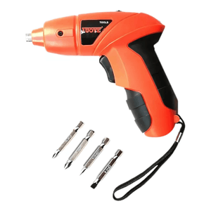 Destornillador Inalambrico Recargable Electrico Atornillador Color Naranja