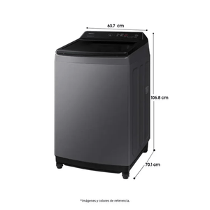 Lavadora SAMSUNG Carga Superior 17 Kilos WA17CG6441BDCO Gris