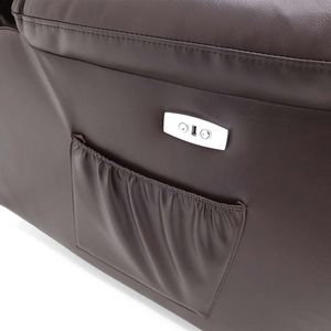 Sillón Reclinable Café con Calefacción Evo Classic