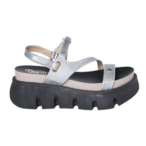 SANDALIAS GERAL'S MUJER 6045-PT PLATEADO