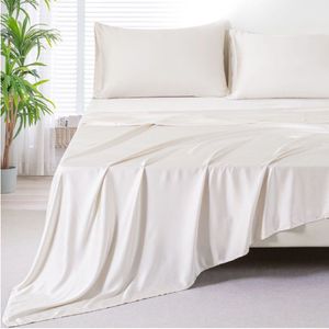 Sabana Bamboo 230 Hilos - T  Beige_ Sencillo