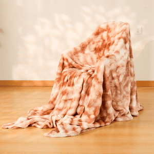 Cobija Alaska Multicolor - Blanco con Café 200*230cm