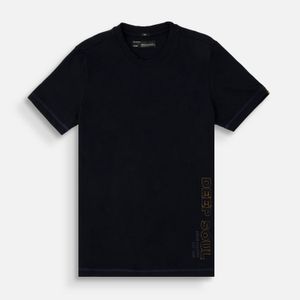 Camiseta Manga Corta Color Azul Noche Para Hombre