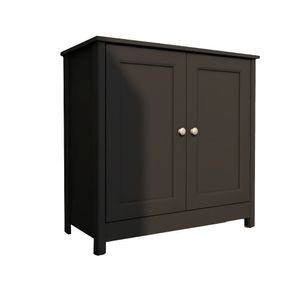 Mueble Bifet 80cm en MDP 2 puertas Negro