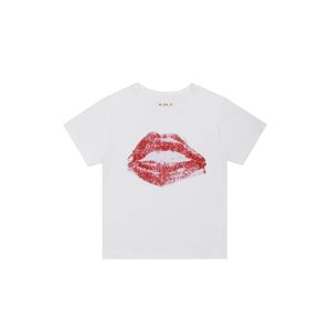 Camiseta blanca estampada para mujer