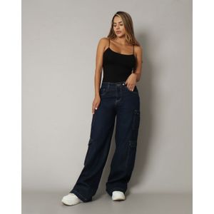 Jean cargo azul oscuro- 714038
