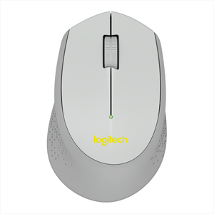 Mouse Inalámbrico Logitech M280 Diseño Curvo Total Comfort - Plateado