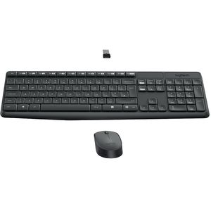 Combo Inalámbrico Logitech Mk235 + Pad Mouse Small 25x21cm