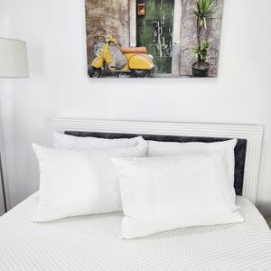 Almohada Hotelera 70x50cm Set X 4 Hogareto Blanco