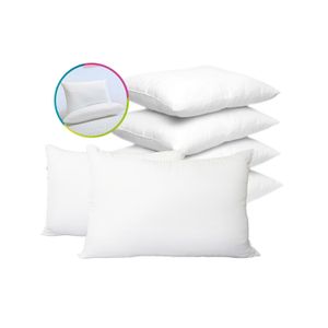 Almohada Siliconada Hogareto 70x50 cm Blanco - Set x6