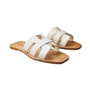 Sandalias Viena  Blanco/cafe