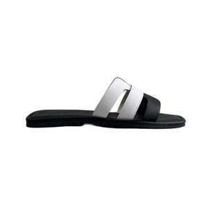 Sandalia Libia Blanco Negro