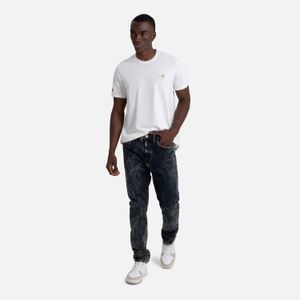 Jean Slim Color Azul Medio Para Hombre