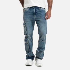 Jean Loose Color Azul Claro Para Hombre