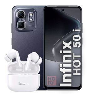 Celular Infinix Hot 50i 256GB/4GB RAM – Negro