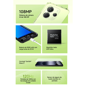 Celular Xiaomi Redmi Note 14 256 GB/8 GB RAM Negro