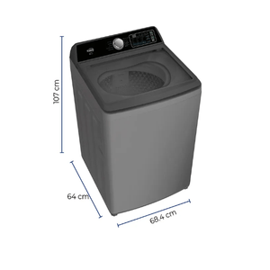 Lavadora KALLEY Carga Superior 18KG K-LD18G Gris
