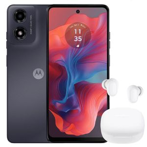Motorola Moto G04S 128GB /4GB Blk + Audífonos Buds 6 Play Wht