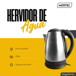 Hervidor Eléctrico Mertec 2 Litros 220W Plateado