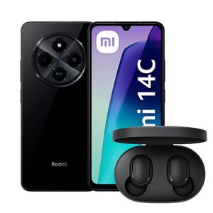 Celular XIAOMI Redmi 14C 256GB 8GB Mas Audifonos Redmi Inalambricos