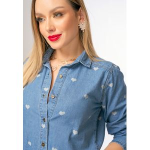 Camisa Mujer Azul Claro Mp 106564