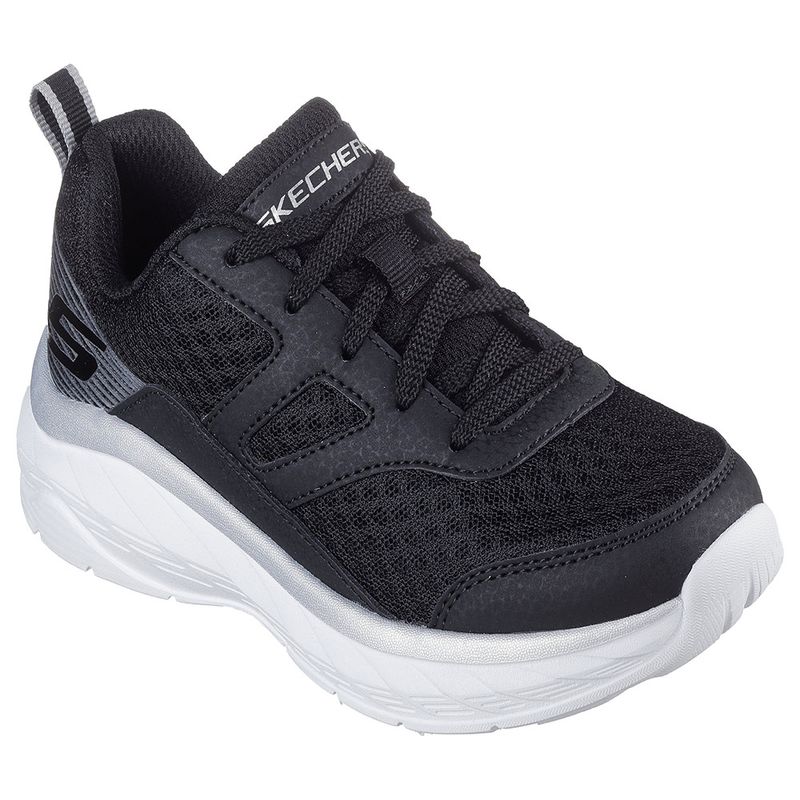 TENIS-SKECHERS-JUNIOR-NINO-403719L-BKSL-BOUNDLE