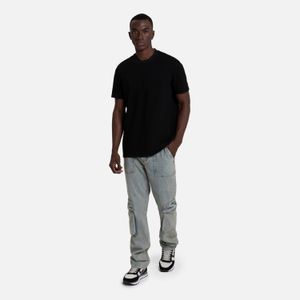 Camiseta Premium Manga Corta Color Negro Para Hombre