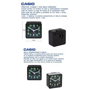 Reloj De Mesa Despertador Modelo TQ-140-1B
