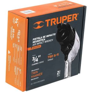 Llave neumática impacto industrial 3/4" Truper TPN-776X-2