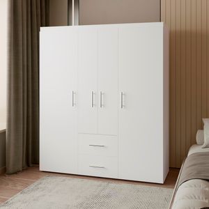 Closet Bariloche eco 150 177,9x150,3x50,4 RTA Blanco Mqz