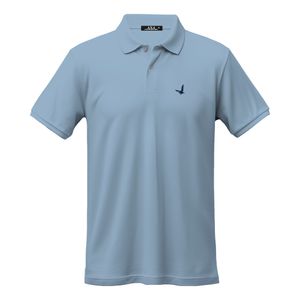 Camiseta Polo Lycra Azul Claro