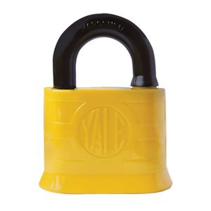 Candado aleman encauchetado 850 amarillo
