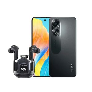 Celular Oppo A58 256gb negro + Audífonos bluetooth