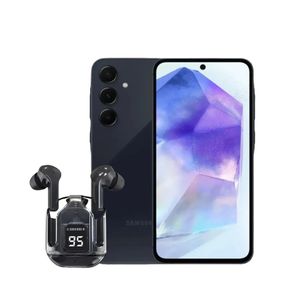 Celular Samsung Galaxy A55 256GB 5G negro + Audífonos bluetooth