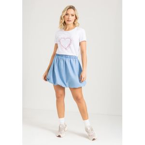 Falda Corta Mujer Azul Claro Mp 104900